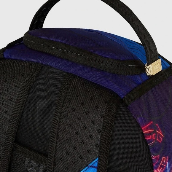 Sprayground Red and Blue Graphic Backpack - Picture 3 of 4